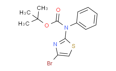 CAS No. 1178886-73-1, tert-butyl (4-bromothiazol-2-yl)(phenyl)carbamate
