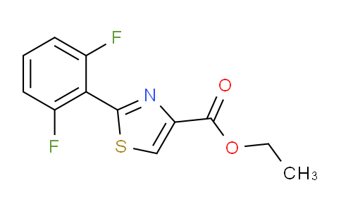CAS No. 1187056-38-7, ethyl 2-(2,6-difluorophenyl)thiazole-4-carboxylate