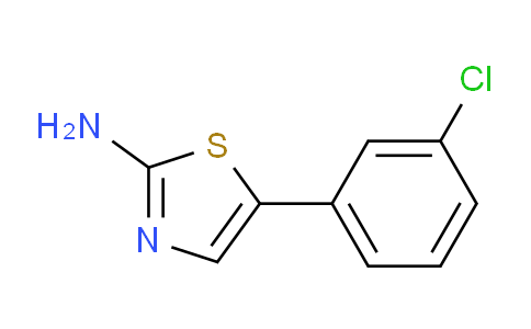 CAS No. 1249447-08-2, 5-(3-chlorophenyl)thiazol-2-amine