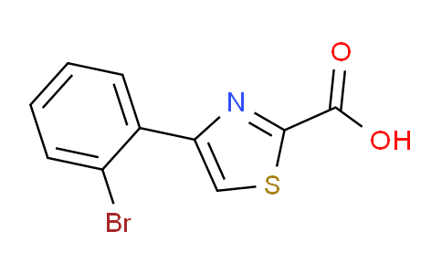 CAS No. 1261268-93-2, 4-(2-Bromophenyl)thiazole-2-carboxylic acid