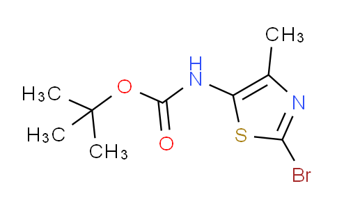 CAS No. 1255095-03-4, tert-butyl (2-bromo-4-methylthiazol-5-yl)carbamate