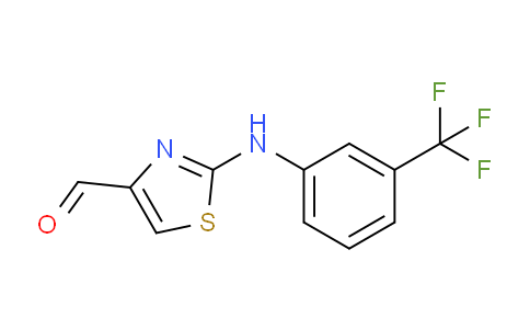 CAS No. 126533-84-4, 2-((3-(trifluoromethyl)phenyl)amino)thiazole-4-carbaldehyde