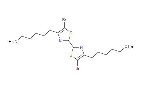 CAS No. 180729-93-5, 5,5'-dibromo-4,4'-dihexyl-2,2'-bithiazole