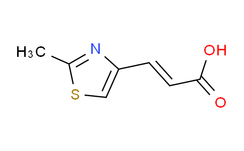 CAS No. 201142-75-8, (E)-3-(2-Methylthiazol-4-yl)acrylic acid