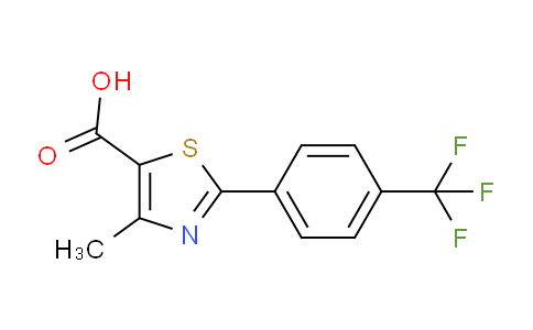CAS No. 144059-86-9, 4-Methyl-2-[4-(trifluoromethyl)phenyl]-1,3-thiazole-5-carboxylic acid