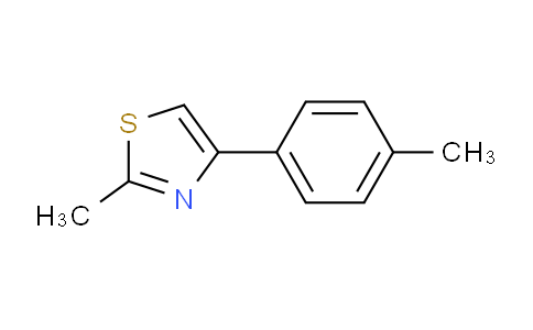 CAS No. 66047-73-2, 2-methyl-4-(p-tolyl)thiazole