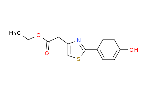 CAS No. 886503-50-0, ethyl 2-(2-(4-hydroxyphenyl)thiazol-4-yl)acetate