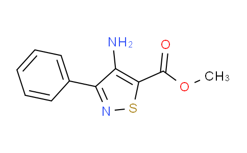 CAS No. 82424-58-6, Methyl 4-amino-3-phenylisothiazole-5-carboxylate