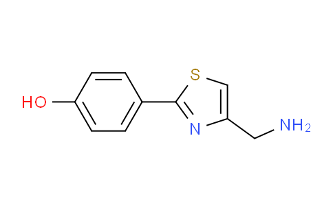 CAS No. 858009-29-7, 4-(4-(Aminomethyl)thiazol-2-yl)phenol