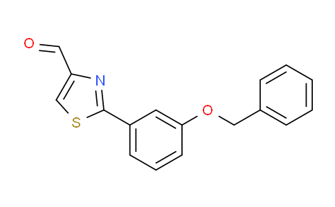 CAS No. 885278-72-8, 2-(3-Benzyloxy-phenyl)-thiazole-4-carbaldehyde