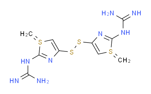 CAS No. 129083-44-9, 1,1'-(disulfanediylbis(1-methylene-1H-1l4-thiazole-4,2-diyl))diguanidine