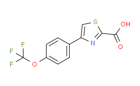CAS No. 886367-05-1, 4-(4-(trifluoromethoxy)phenyl)thiazole-2-carboxylic acid
