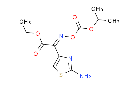 CAS No. 168551-88-0, ethyl (E)-2-(2-aminothiazol-4-yl)-2-(((isopropoxycarbonyl)oxy)imino)acetate