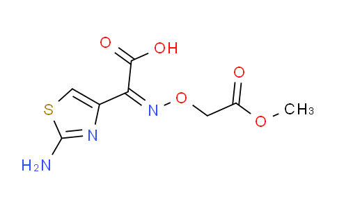 CAS No. 80544-17-8, (Z)-2-(2-Aminothiazol-4-yl)-2-((2-methoxy-2-oxoethoxy)imino)acetic acid