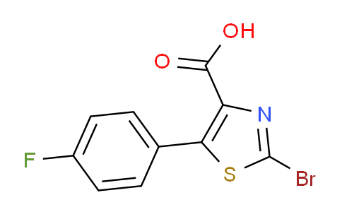 CAS No. 1137129-05-5, 2-Bromo-5-(4-fluorophenyl)thiazole-4-carboxylic acid