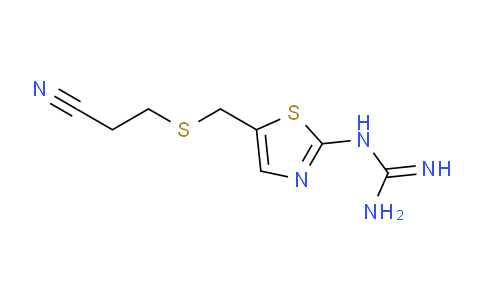 CAS No. 131184-89-9, 1-(5-(((2-Cyanoethyl)thio)methyl)thiazol-2-yl)guanidine
