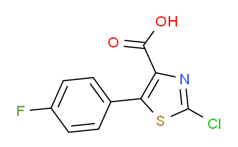 CAS No. 1429903-78-5, 2-Chloro-5-(4-fluorophenyl)thiazole-4-carboxylic acid