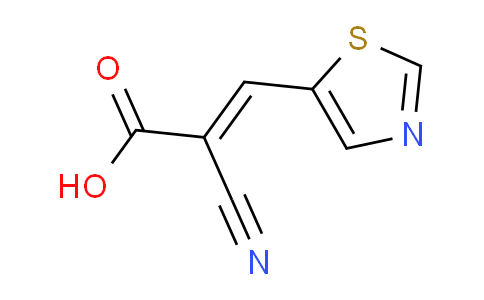 CAS No. 1567641-47-7, 2-Cyano-3-(thiazol-5-yl)acrylic acid