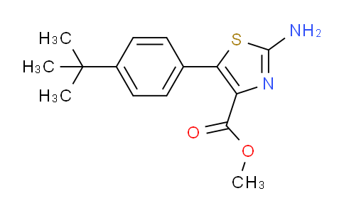 CAS No. 886361-34-8, Methyl 2-amino-5-(4-(tert-butyl)phenyl)thiazole-4-carboxylate