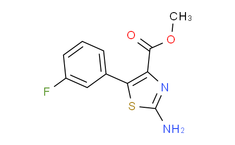 CAS No. 127918-93-8, Methyl 2-amino-5-(3-fluorophenyl)thiazole-4-carboxylate