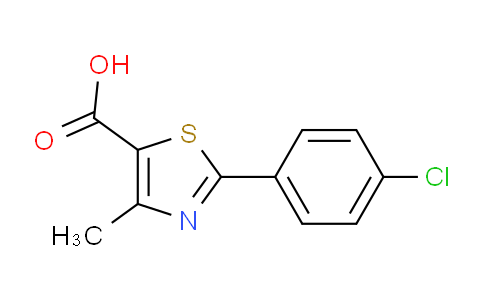 CAS No. 54001-17-1, 2-(4-Chlorophenyl)-4-methylthiazole-5-carboxylic acid