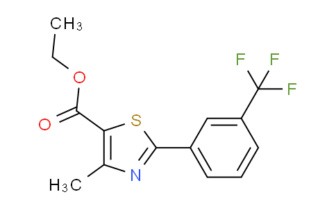 CAS No. 144061-14-3, Ethyl 4-methyl-2-(3-(trifluoromethyl)phenyl)thiazole-5-carboxylate