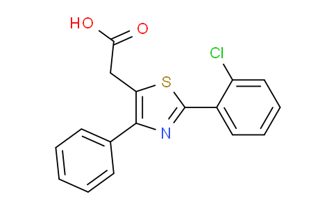 CAS No. 23821-79-6, 2-(2-(2-Chlorophenyl)-4-phenylthiazol-5-yl)acetic acid