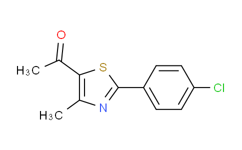 CAS No. 54001-07-9, 1-(2-(4-Chlorophenyl)-4-methylthiazol-5-yl)ethanone