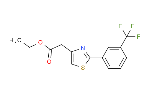 CAS No. 78743-00-7, Ethyl 2-(2-(3-(trifluoromethyl)phenyl)thiazol-4-yl)acetate