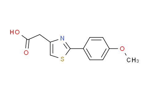 CAS No. 23353-14-2, 2-(2-(4-Methoxyphenyl)thiazol-4-yl)acetic acid