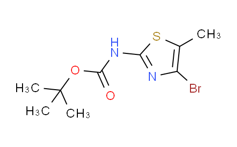CAS No. 1823943-32-3, tert-Butyl (4-bromo-5-methylthiazol-2-yl)carbamate