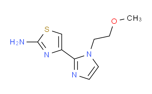 CAS No. 1824026-99-4, 4-(1-(2-Methoxyethyl)-1H-imidazol-2-yl)thiazol-2-amine