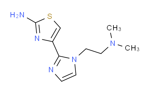 CAS No. 1823786-11-3, 4-(1-(2-(Dimethylamino)ethyl)-1H-imidazol-2-yl)thiazol-2-amine