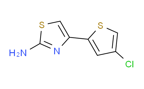 CAS No. 570407-10-2, 4-(4-Chlorothiophen-2-yl)thiazol-2-amine
