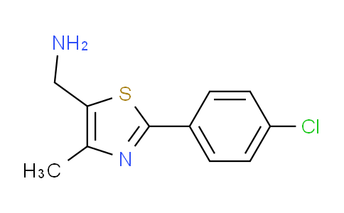 CAS No. 886360-58-3, (2-(4-Chlorophenyl)-4-methylthiazol-5-yl)methanamine