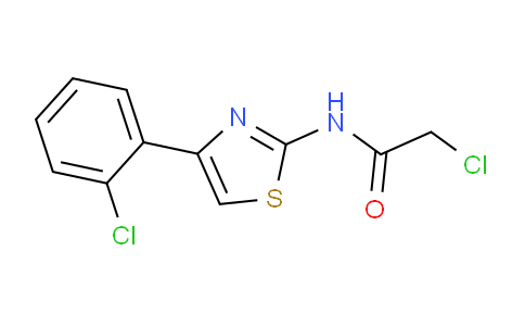 CAS No. 338957-50-9, 2-Chloro-N-(4-(2-chlorophenyl)thiazol-2-yl)acetamide
