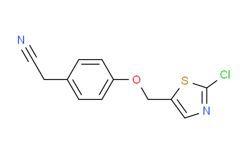 CAS No. 672950-06-0, 2-(4-((2-Chlorothiazol-5-yl)methoxy)phenyl)acetonitrile