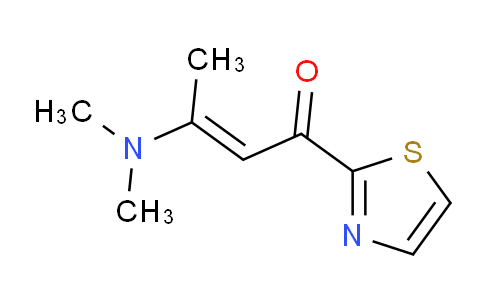 CAS No. 886361-88-2, 3-(Dimethylamino)-1-(thiazol-2-yl)but-2-en-1-one