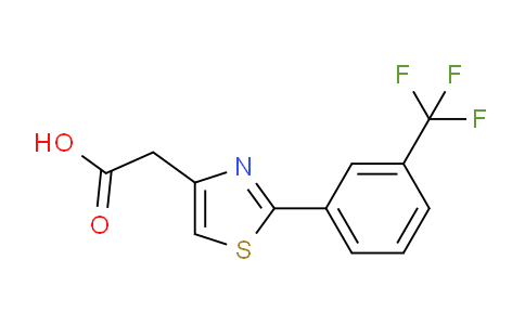 CAS No. 886361-94-0, 2-(2-(3-(Trifluoromethyl)phenyl)thiazol-4-yl)acetic acid