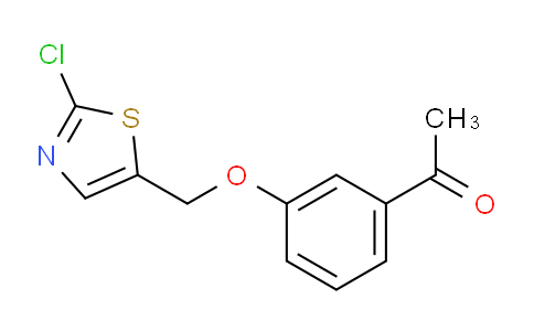 CAS No. 339104-67-5, 1-(3-((2-Chlorothiazol-5-yl)methoxy)phenyl)ethanone