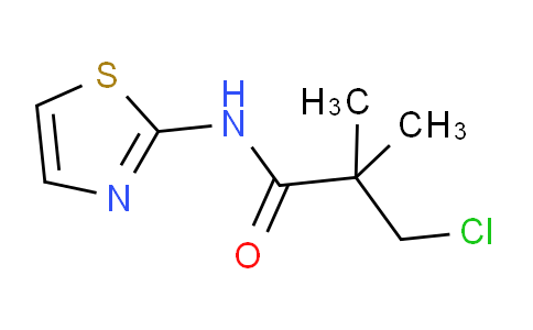 CAS No. 454473-70-2, 3-Chloro-2,2-dimethyl-N-(thiazol-2-yl)propanamide