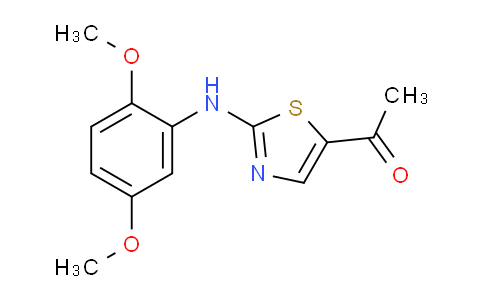 CAS No. 952183-59-4, 1-(2-((2,5-Dimethoxyphenyl)amino)thiazol-5-yl)ethanone