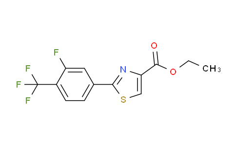 CAS No. 937602-41-0, Ethyl 2-(3-fluoro-4-(trifluoromethyl)phenyl)thiazole-4-carboxylate