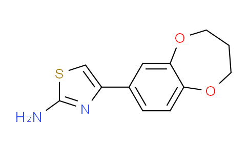 CAS No. 306935-51-3, 4-(3,4-Dihydro-2H-benzo[b][1,4]dioxepin-7-yl)thiazol-2-amine