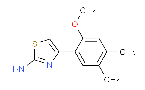 CAS No. 383132-18-1, 4-(2-Methoxy-4,5-dimethyl-phenyl)-thiazol-2-ylamine