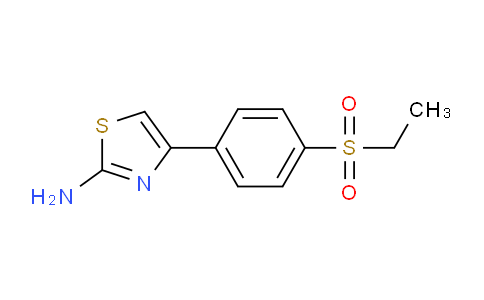 CAS No. 383129-84-8, 4-(4-(Ethylsulfonyl)phenyl)thiazol-2-amine