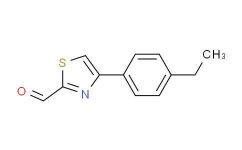 CAS No. 383143-98-4, 4-(4-Ethylphenyl)-1,3-thiazole-2-carbaldehyde