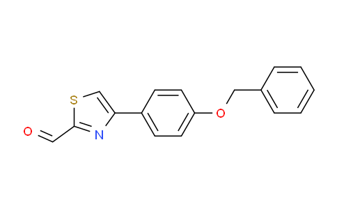 CAS No. 383141-54-6, 4-[4-(Benzyloxy)phenyl]-1,3-thiazole-2-carbaldehyde