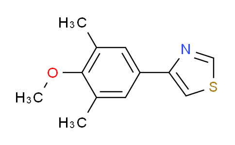 CAS No. 383144-25-0, 4-(4-Methoxy-3,5-dimethylphenyl)-1,3-thiazole