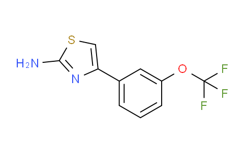 CAS No. 436151-97-2, 4-(3-(Trifluoromethoxy)phenyl)thiazol-2-amine